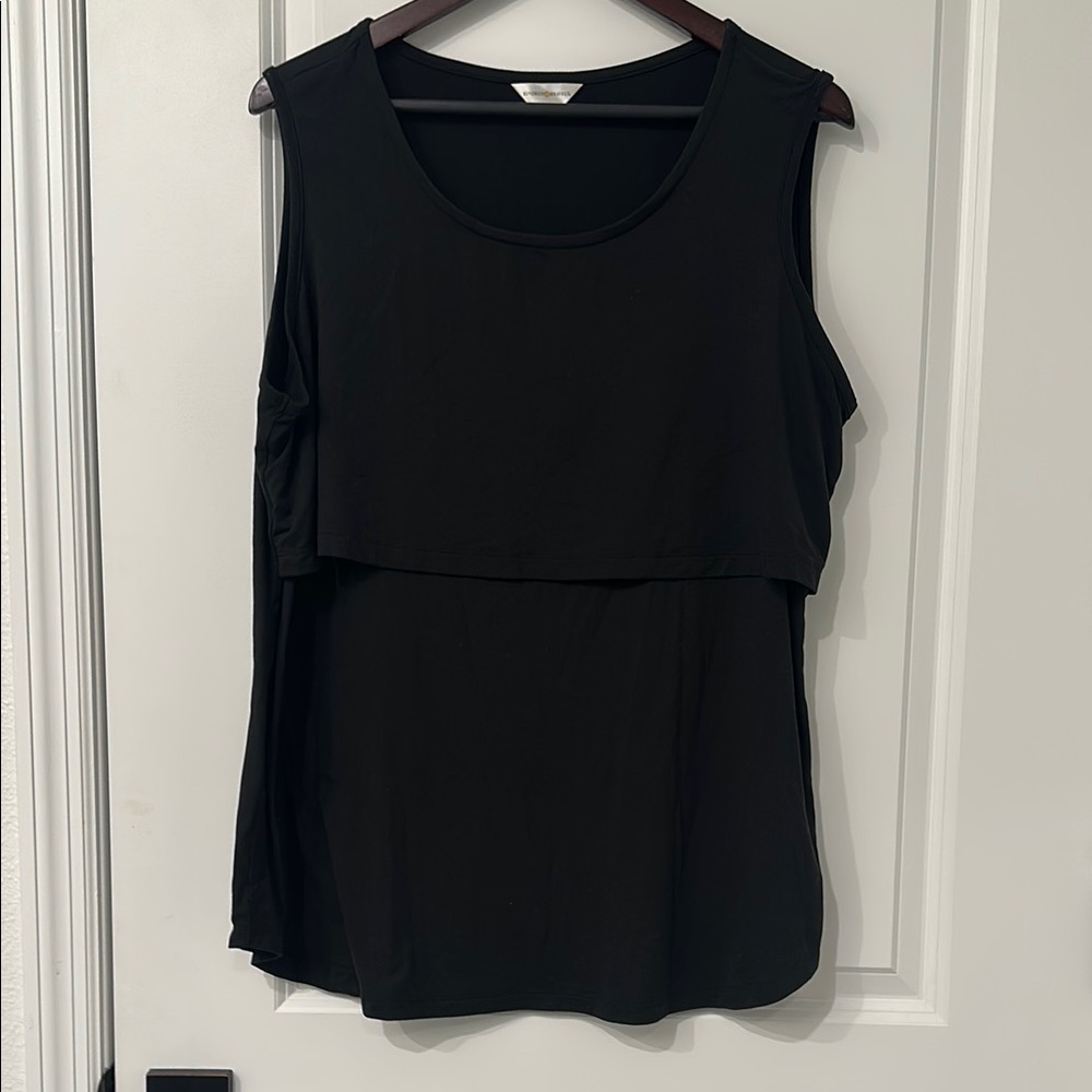 Kindred Bravely black nursing tank